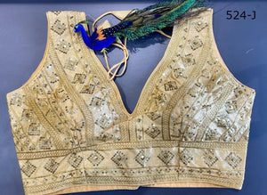 Phantom Silk With Sequence work Stitched Designer Saree Blouse, Design BLS-524