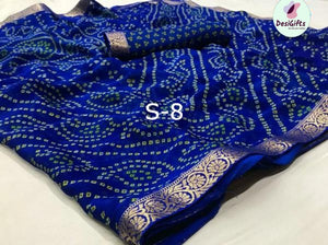 Chiffon Bandhani Saree, Casual Wear, Design SARI# 1027