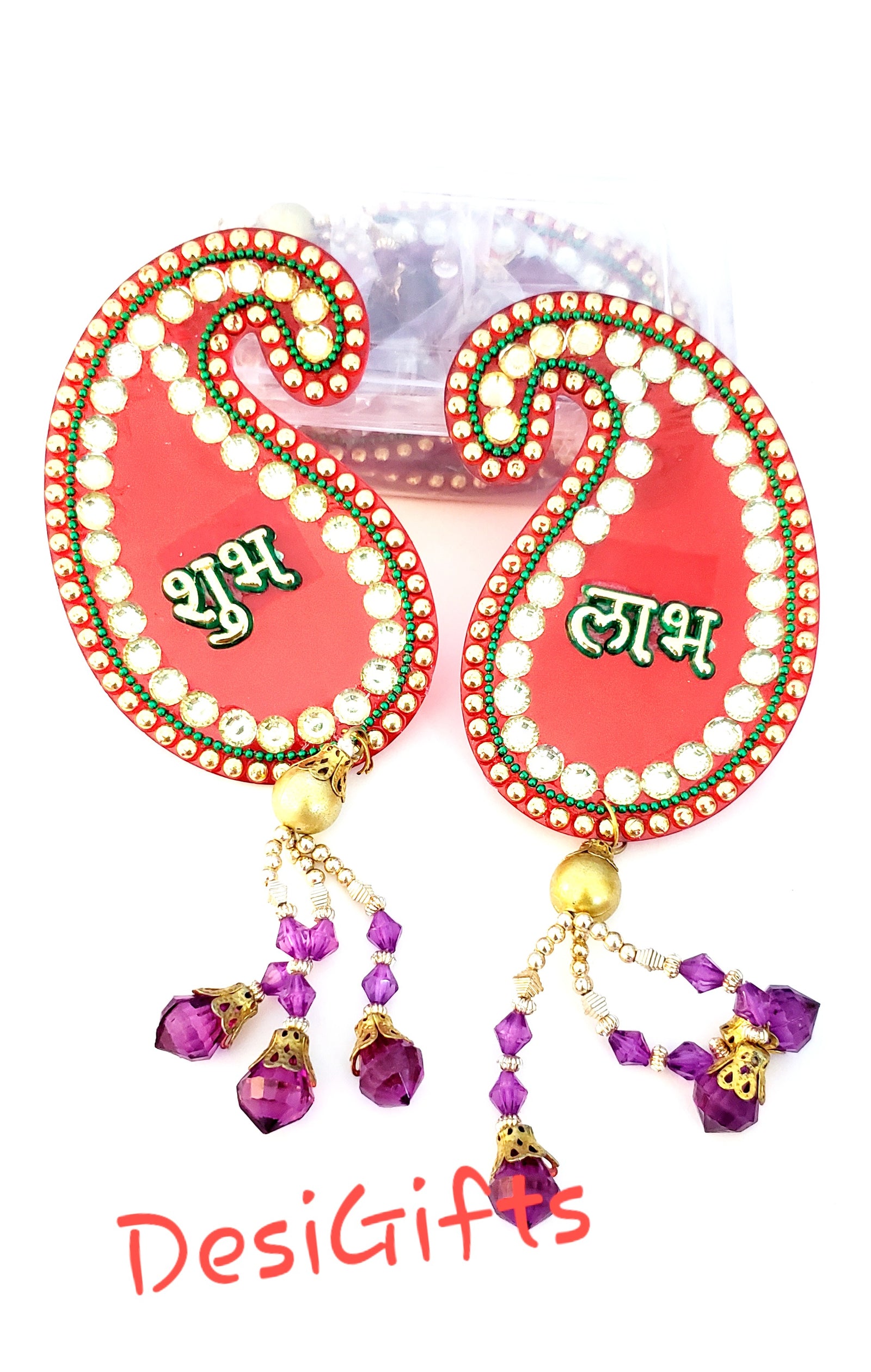 Auspicious Subh-Labh Wall Hanging, FST#495