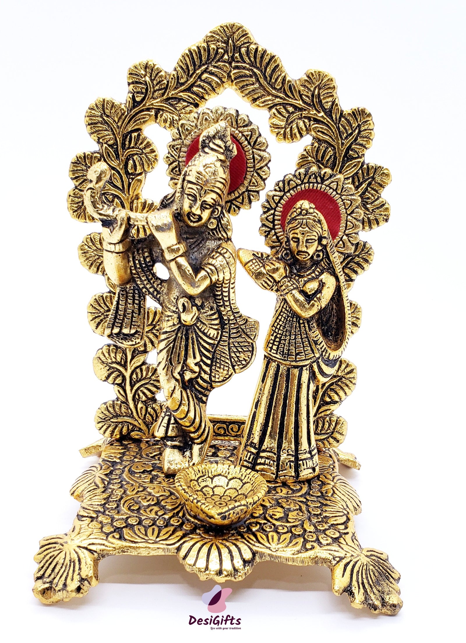 Radha Krishna with Diya Set, RKM#128