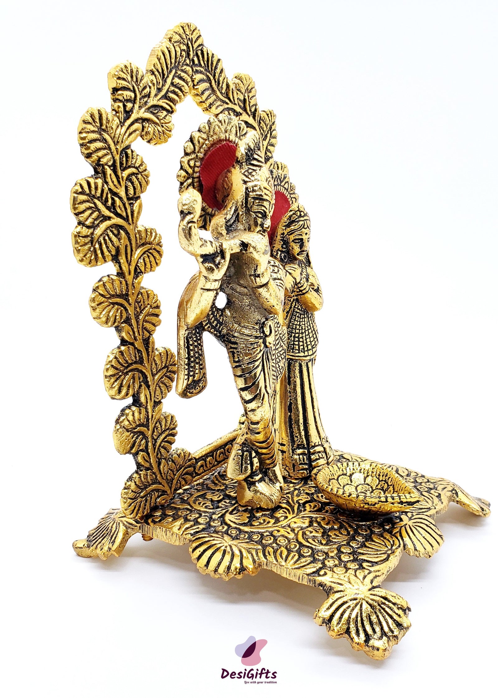 Radha Krishna with Diya Set, RKM#128