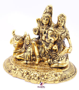 Lord Shiv Parivar Statue, 6" Height, Design: SPM# 129