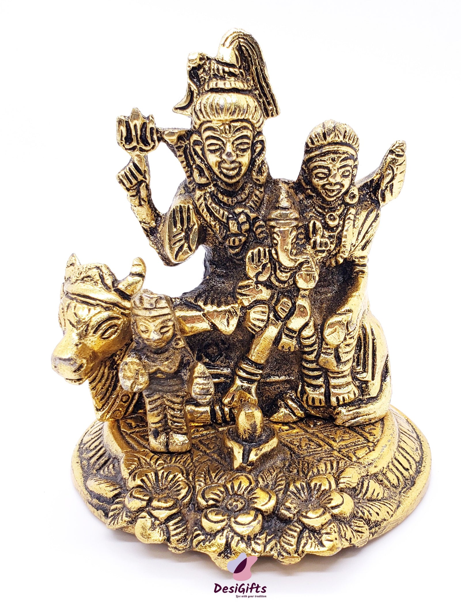 Lord Shiv Parivar Statue, 4", Design: SPM#130