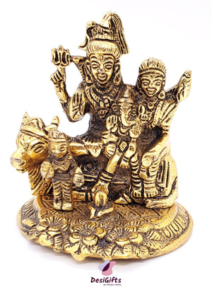 Lord Shiv Parivar Statue, 4", Design: SPM#130