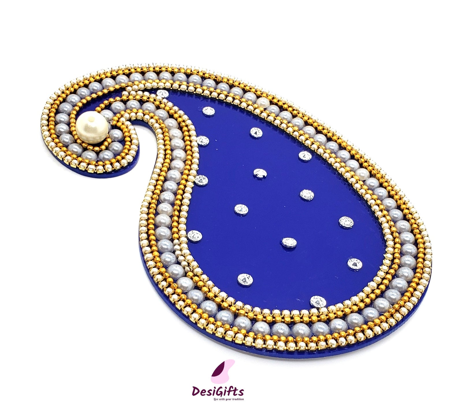 Decorative Pearl Designed Incense holder, Assorted Colors, IHS#493