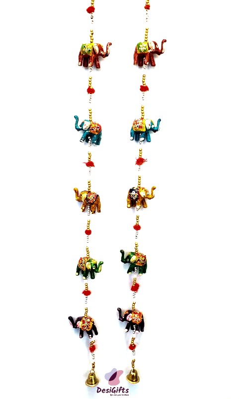 Decorative Elephant Wall Hanging in Clay, Set of 2 , EWHC#221