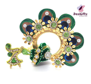 Mukut Crown With Mor Pankh For Laddu Gopal Ji, RKF# 965