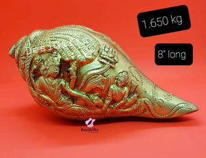 Decorative Brass Conch (Sankh), DCB# 197