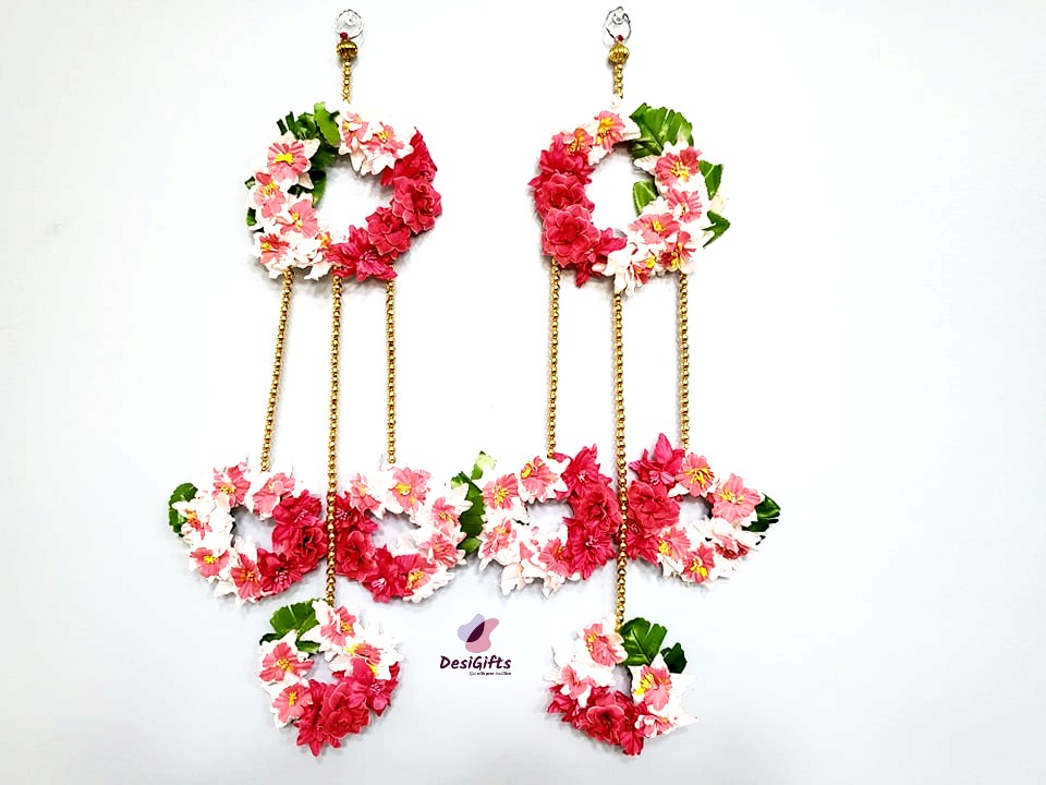 Decorative Floral Wall Hanging, Set of 2 , DWH#201