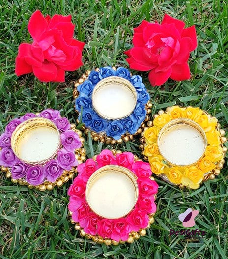 Candle Holder with Roses, CHR#208