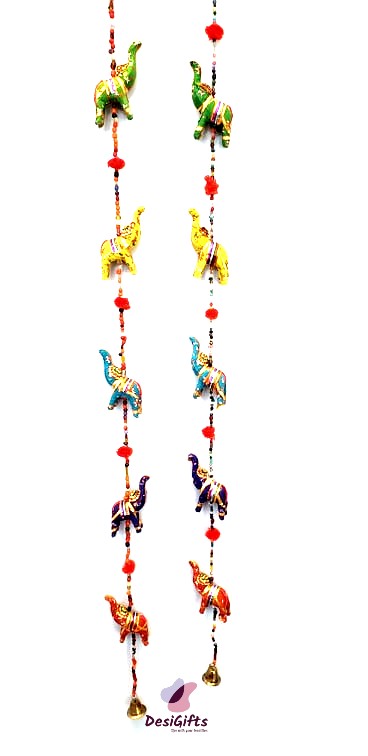 Elephant Wall Hanging in Fabric, Set of 2 , EWHF#222