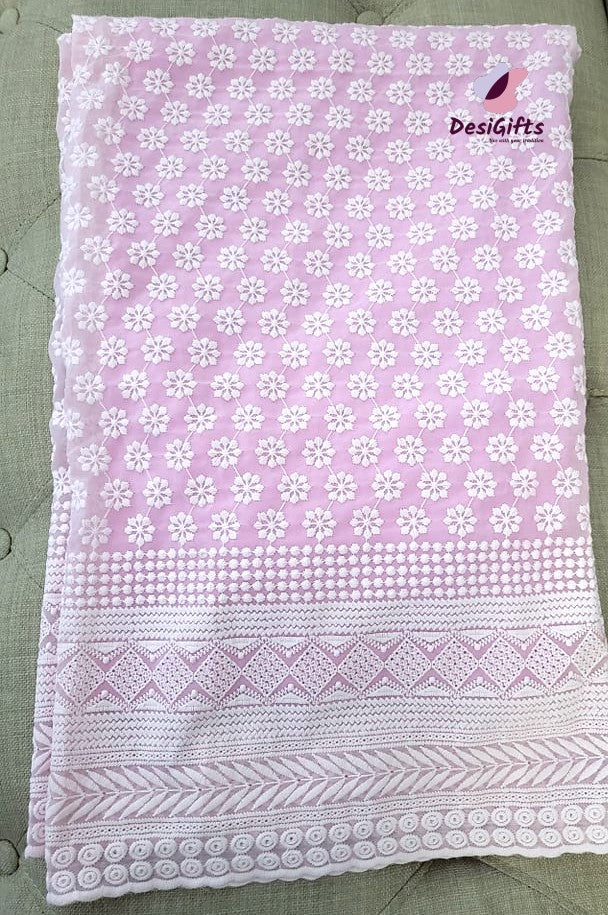 Palazzo Pants Trousers with Chickan Embroidery, Design WMN #520