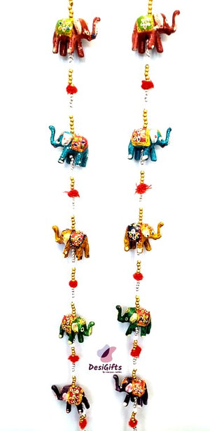 Decorative Elephant Wall Hanging in Clay, Set of 2 , EWHC#221