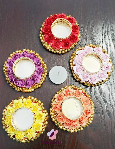 Candle Holder with Roses, CHR#208