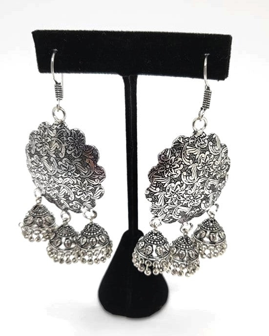 Buy Silver-Toned Earrings for Women by Crunchy Fashion Online | Ajio.com