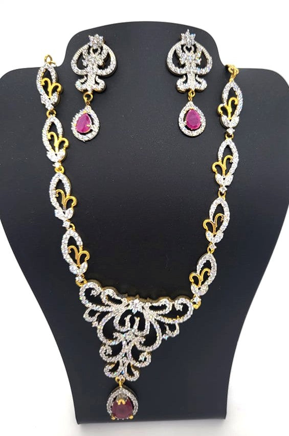 Elegant Bridal Necklace Set, NKT# 419