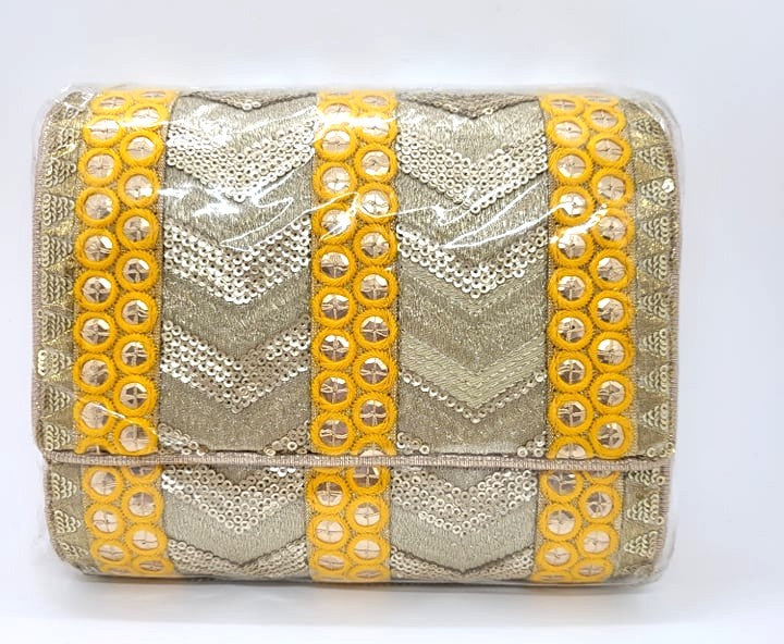 Handcrafted Clutch Handbags with Sling Chain,  HBS#410