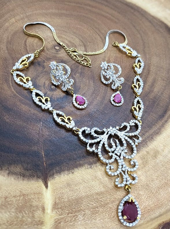 Elegant Bridal Necklace Set, NKT# 419