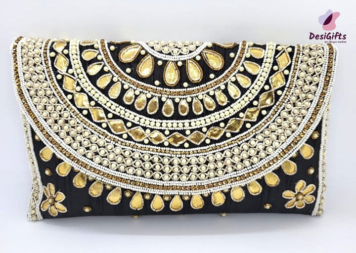 Indian Bride Handbag, Clutch Wedding Bag,  HBS# 408