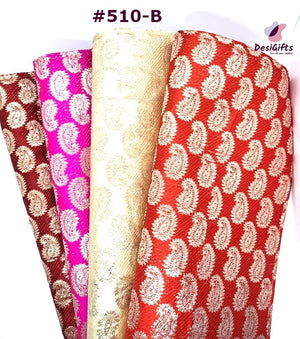 Handmade Barcode Golden/Bandini Sari Bag & Cover, Assorted Colors, WSC#510