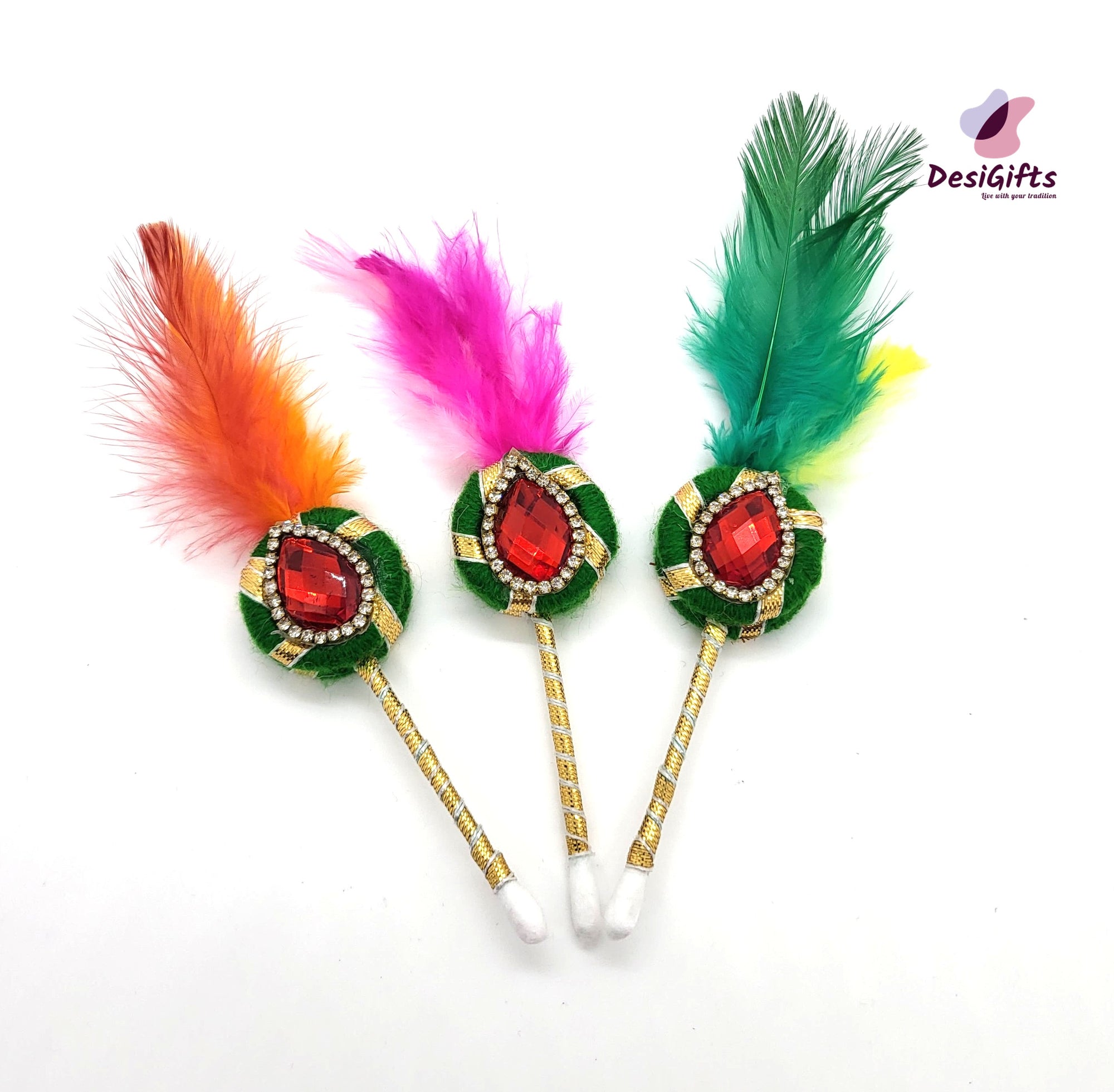Handcrafted Haldi Kumkum Tilak Stick, Assorted Colors, PJI#538