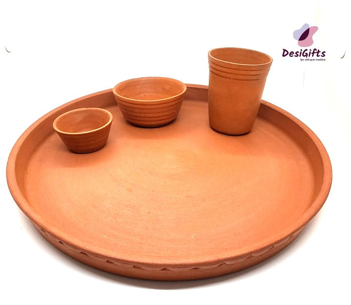 Clay Dinner Set, 4 Piece, CPT- 515