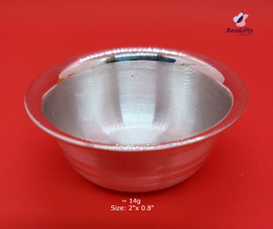 2" High Purity Silver Bowl, 14g, SLB# 544