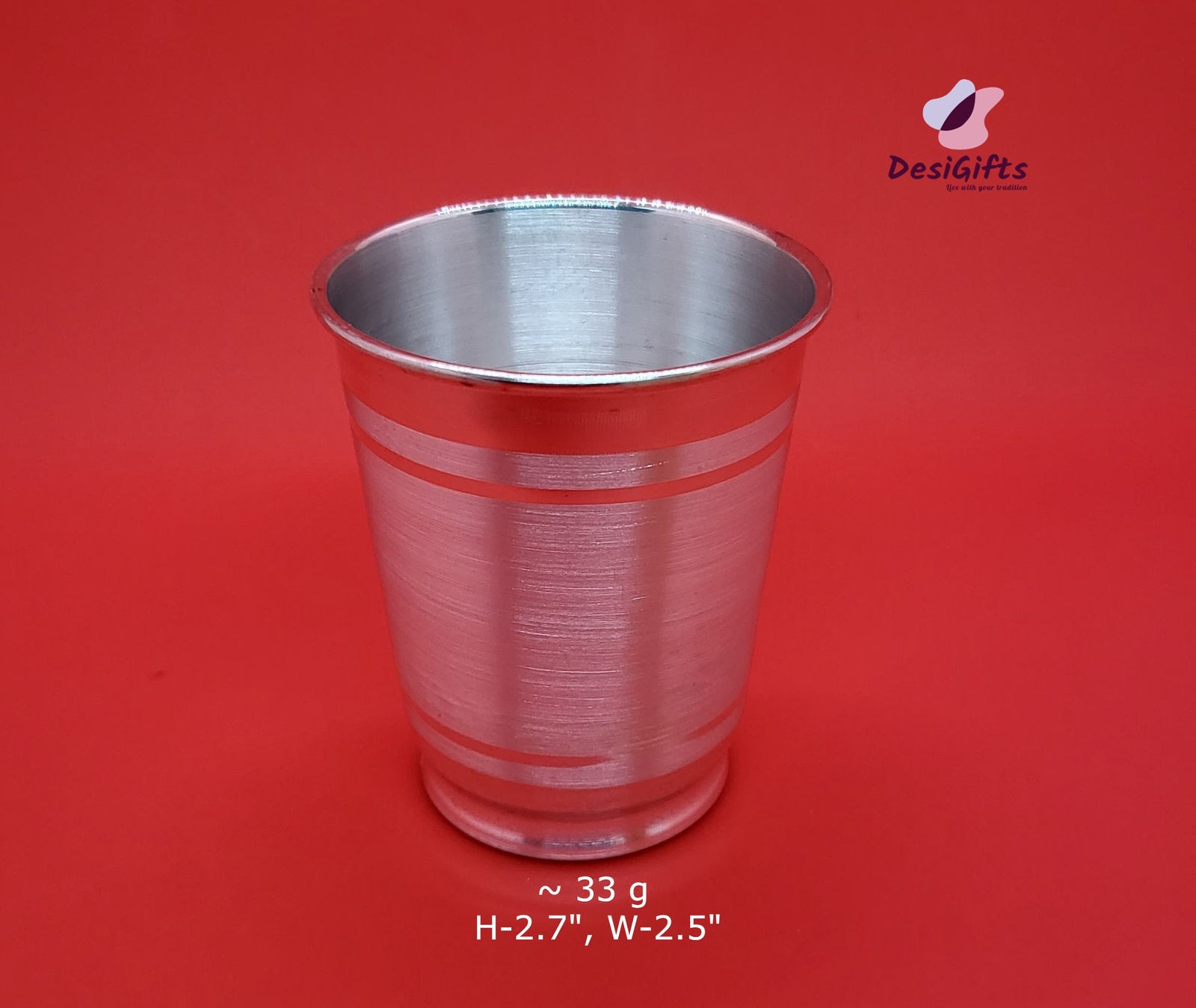 2.7" High Purity Silver Glass, 31g, SLG# 532