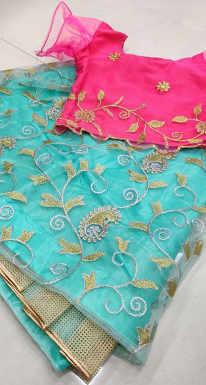 Embroidered Lehenga Choli For Baby Girls, Design GRL # 604