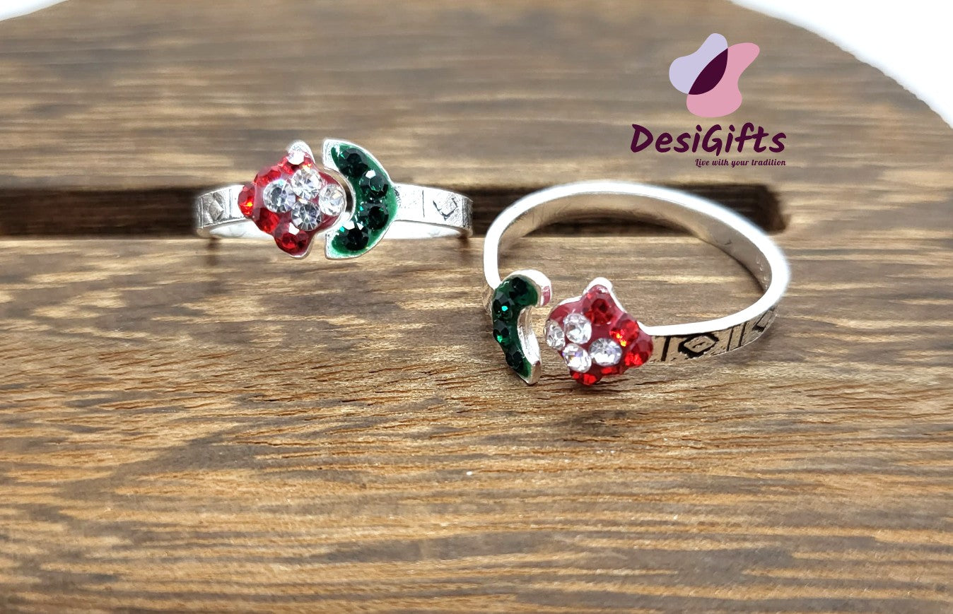 Pure Silver Adjustable Toe Rings, SLTR# 620