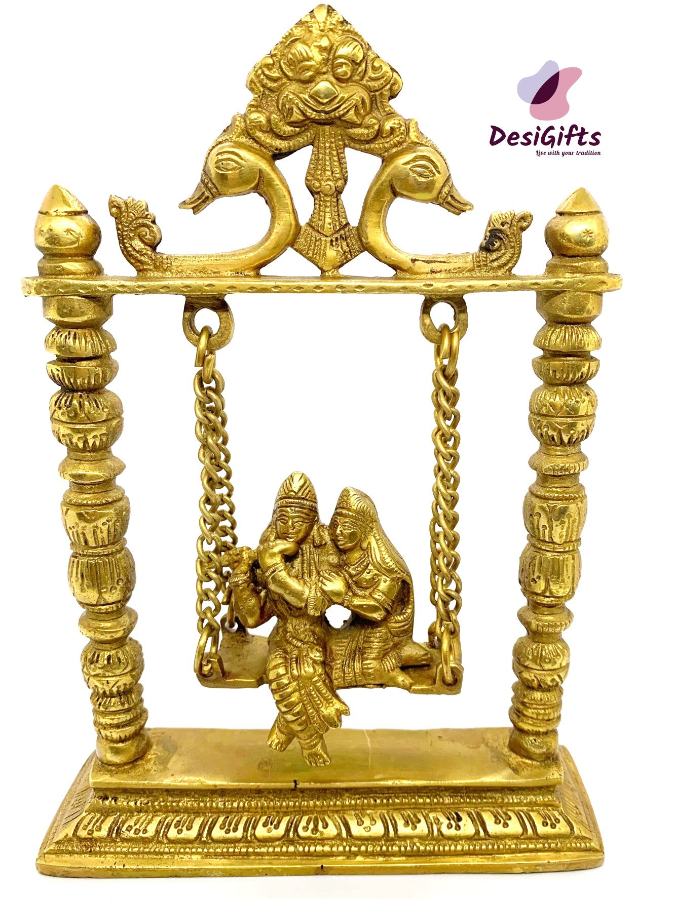 10" Radha Krishna Swing Set, RKSB#889