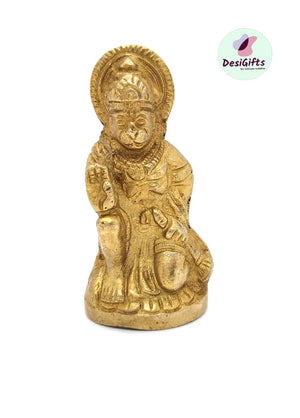 3" Lord Bajrang Bali Hanuman ji Brass Idol, BBM#922