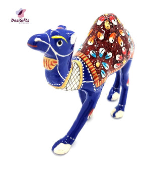 4" Handcrafted Painted Camel Statue, ELC#945