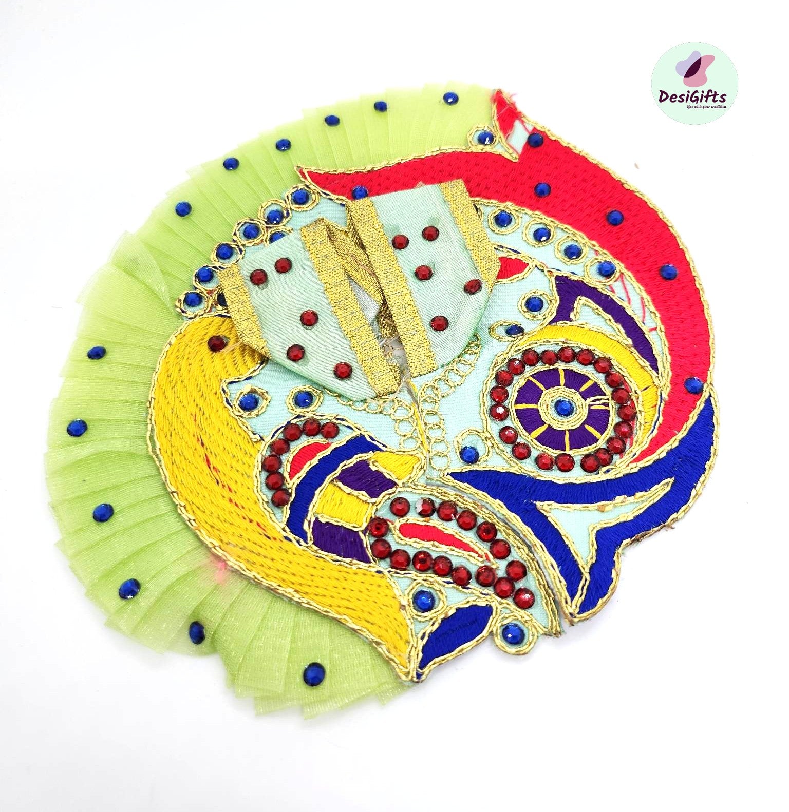 Parrot Design Bal Krishna Poshak in Size 2, RKF# 948