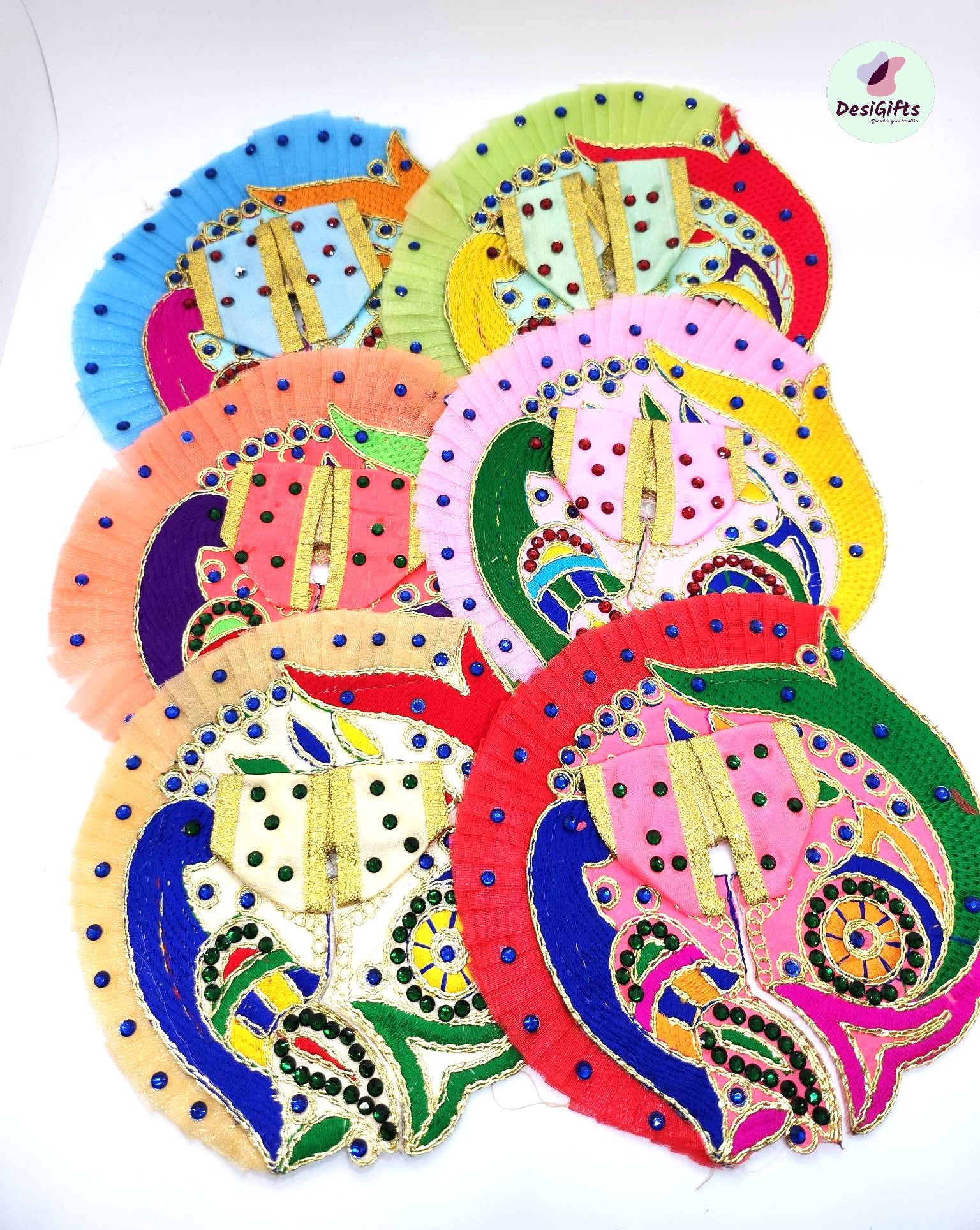 Parrot Design Bal Krishna Poshak in Size 2, RKF# 948