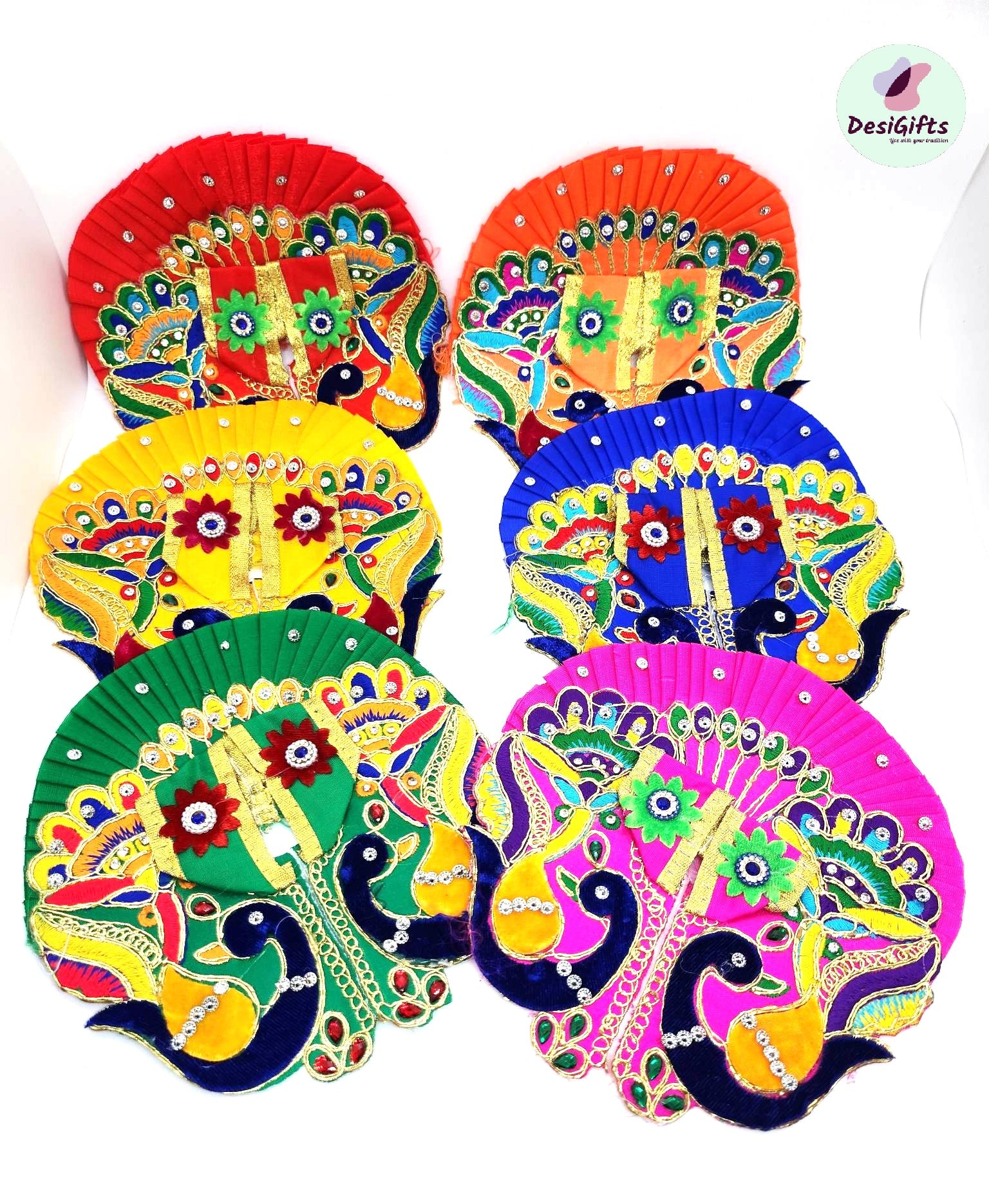 Peacock Design Elegant Bal Krishna Poshak, RKF- 857