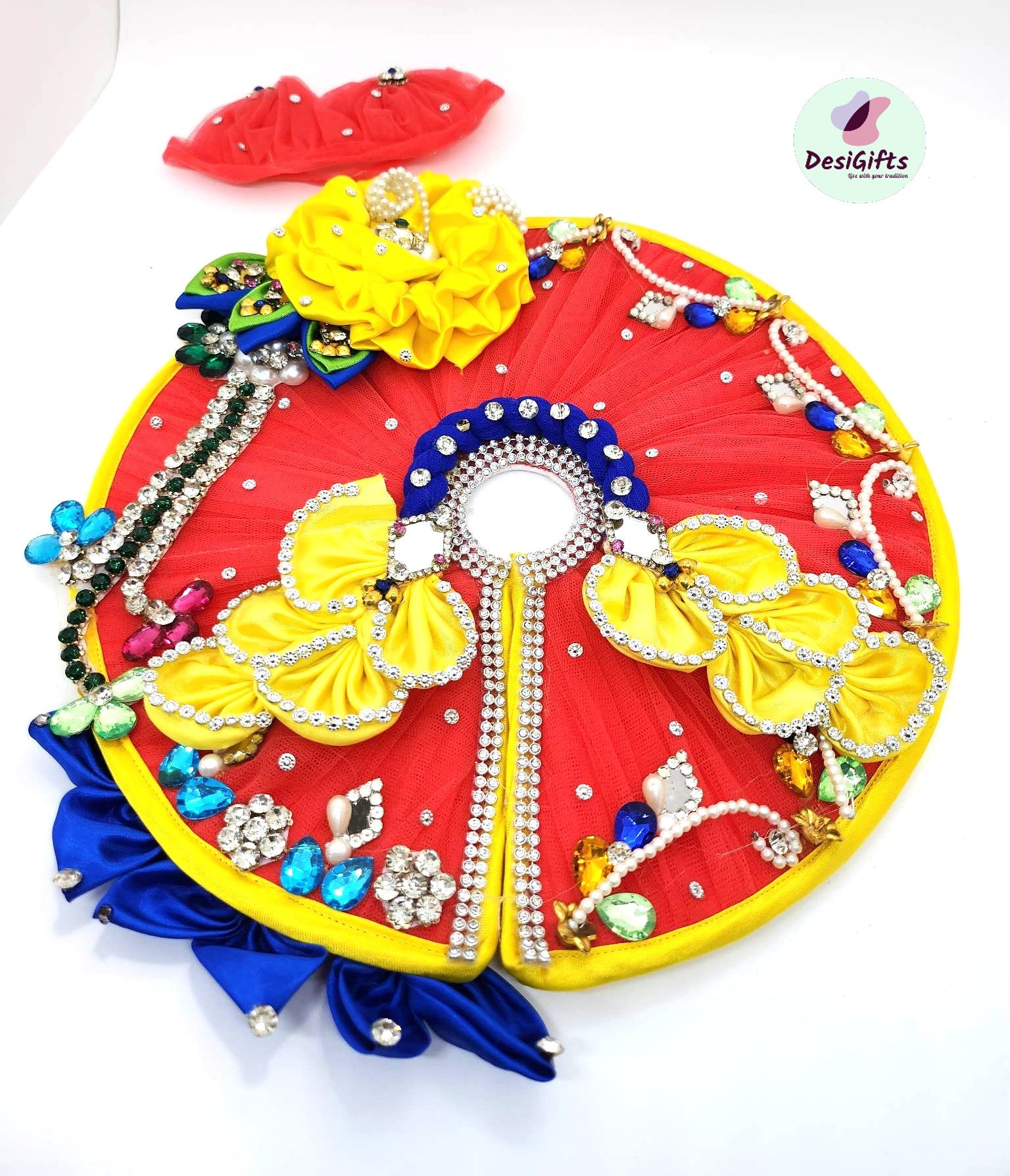 Elegant Krishna Poshak - Bal Gopal ji Dress Size 6, , RKF#958