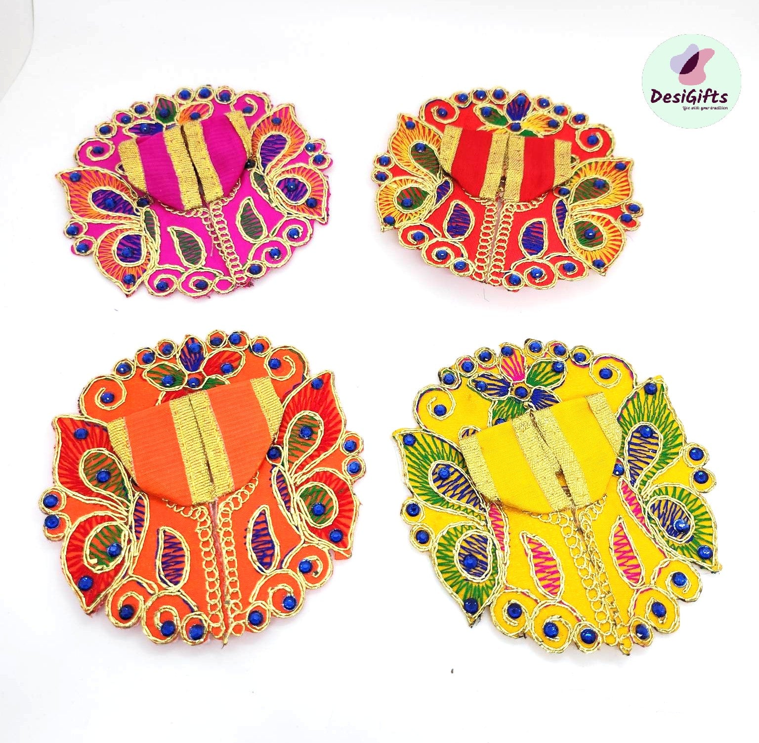 Butterfly Design Bal Gopal ji Dress in Size 0, RKF# 955