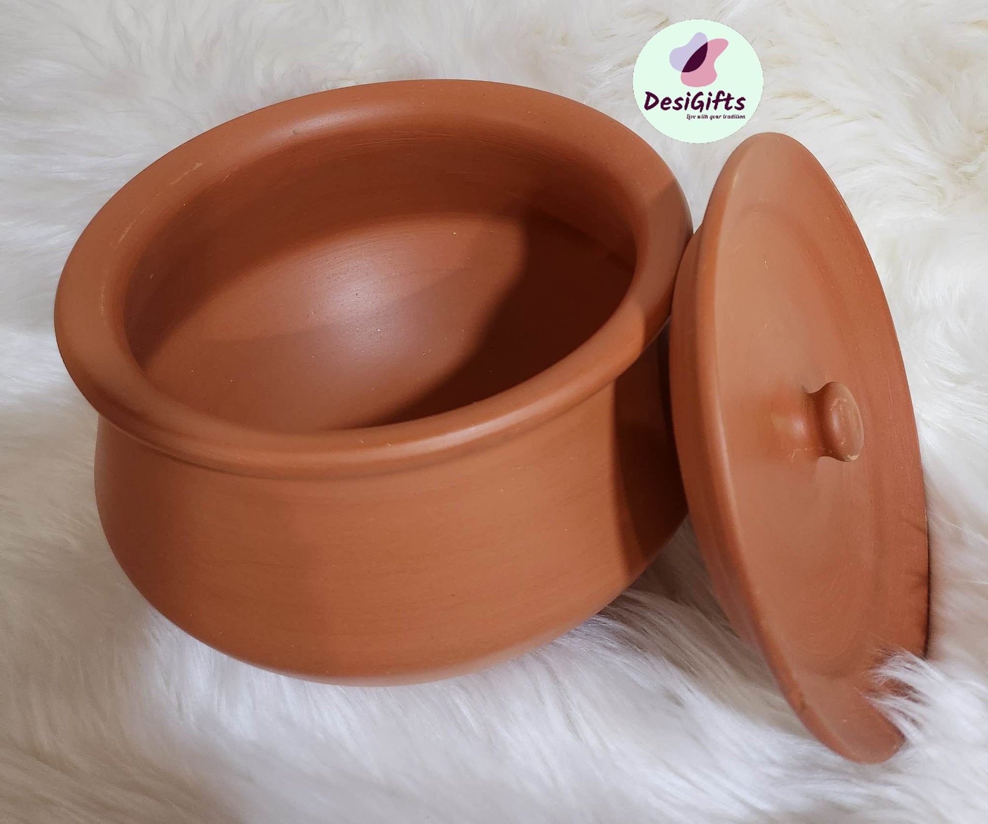 Four Liter Size Mitti Ki Handi, Natural Clay Pot for Cooking, Yogurt Making, CPT- 514