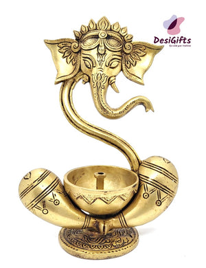 Unique Style Ganesha with Deeps, DeepG# 707