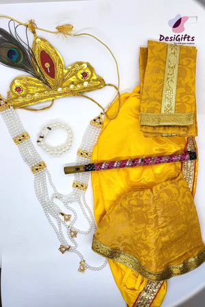 Kanha/Krishna Dress for Boys - Design# B-KSN# 704