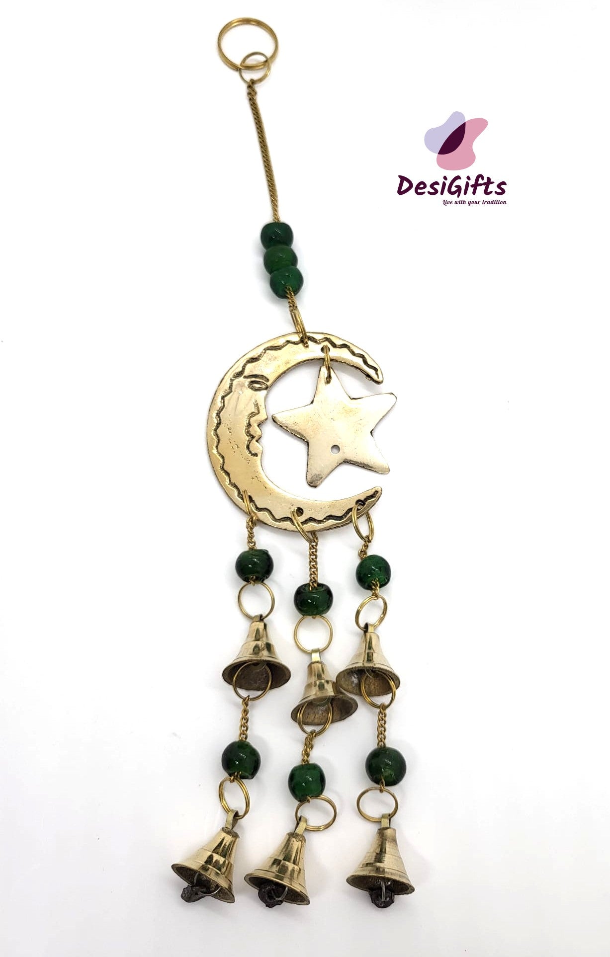 12" Moon-Star Wall Hanging Decor, Set of 2, HDR#946