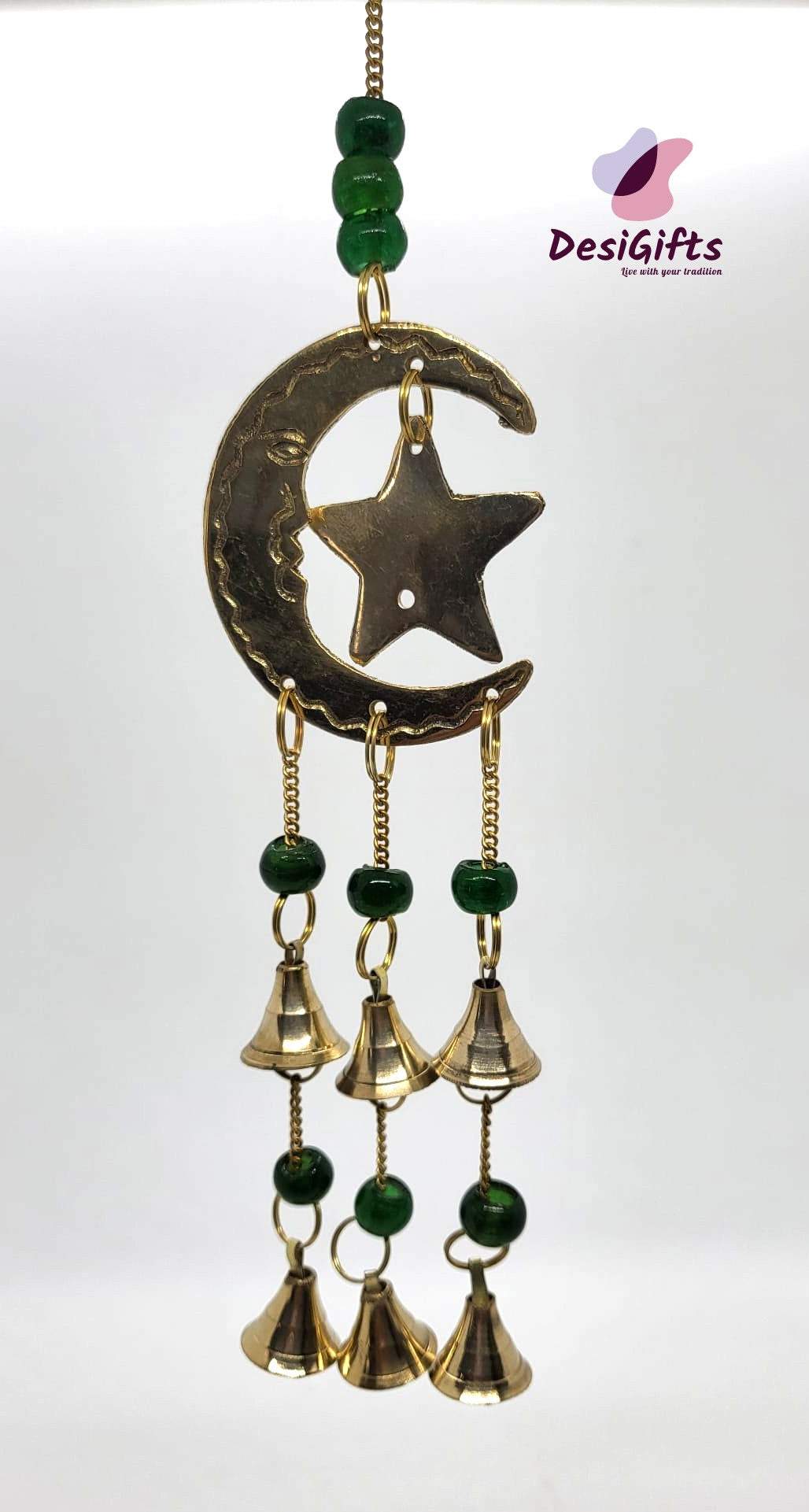 12" Moon-Star Wall Hanging Decor, Set of 2, HDR#946