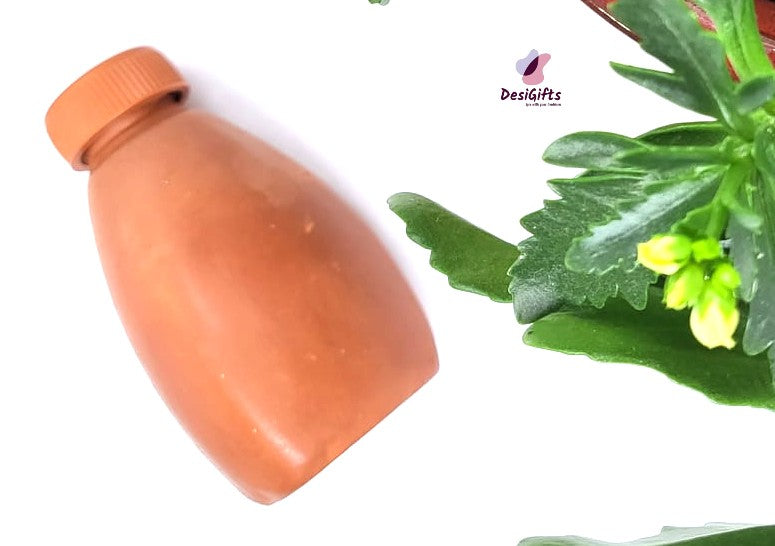 Handmade 5.5" Clay Water Bottle, CPT# 518