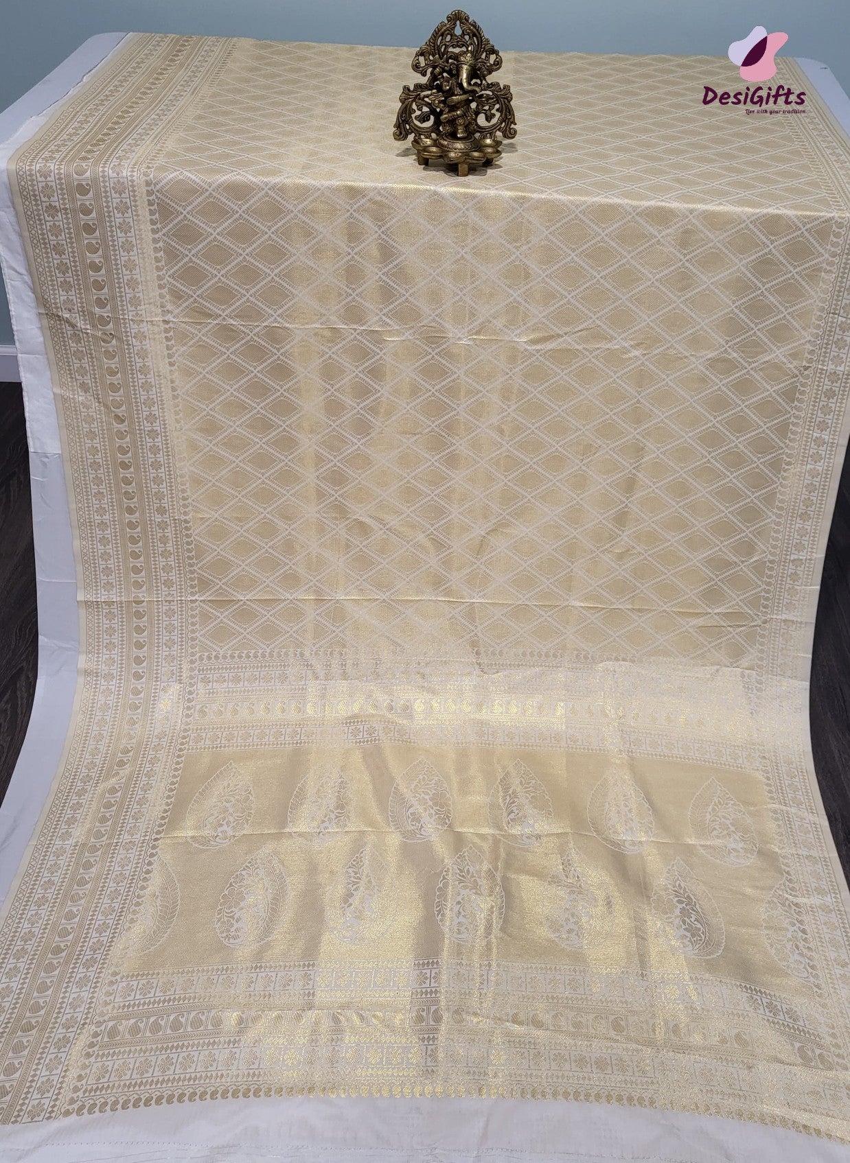 Premium Lichi Silk Saree with Jacquard Work, SARI# 610