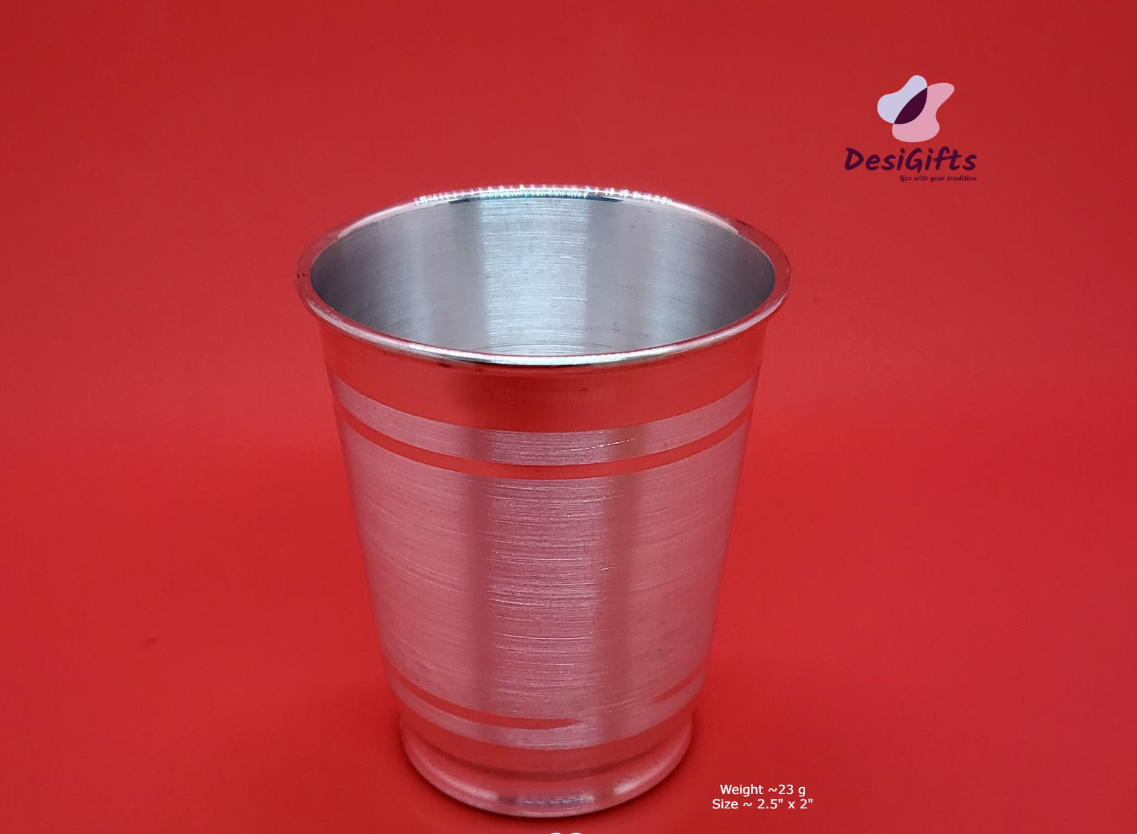 2.5" High Purity Silver Glass, 23g, SLG# 606