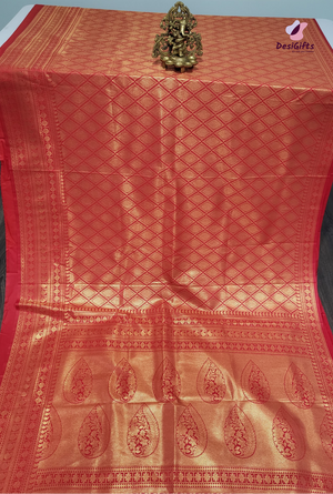 Pure Kanchipuram Handwoven Butta Silk Sari, SARI- 614
