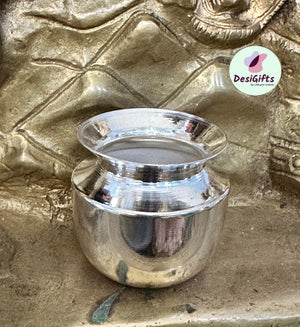 Pure Silver Kalash / Lota for Pooja Temple, 1.5", 14g, SLK# 615