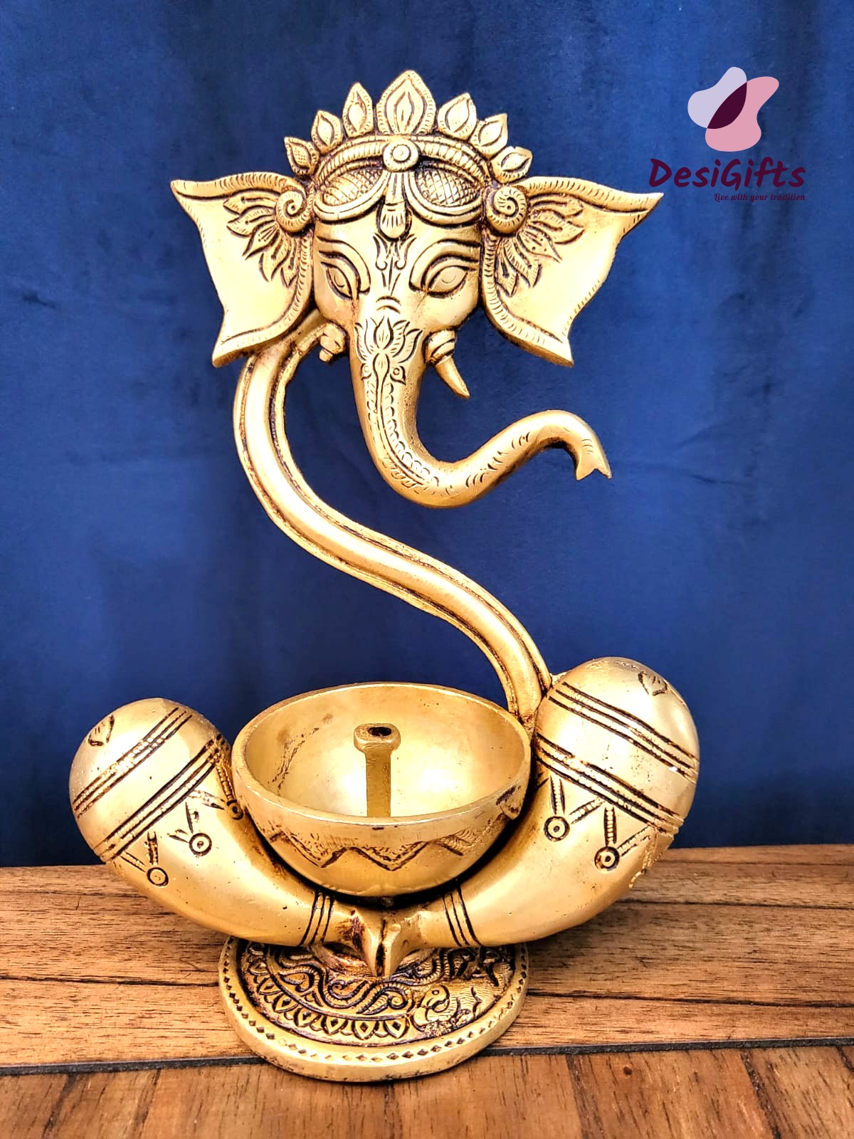 Unique Style Ganesha with Deeps, DeepG# 707