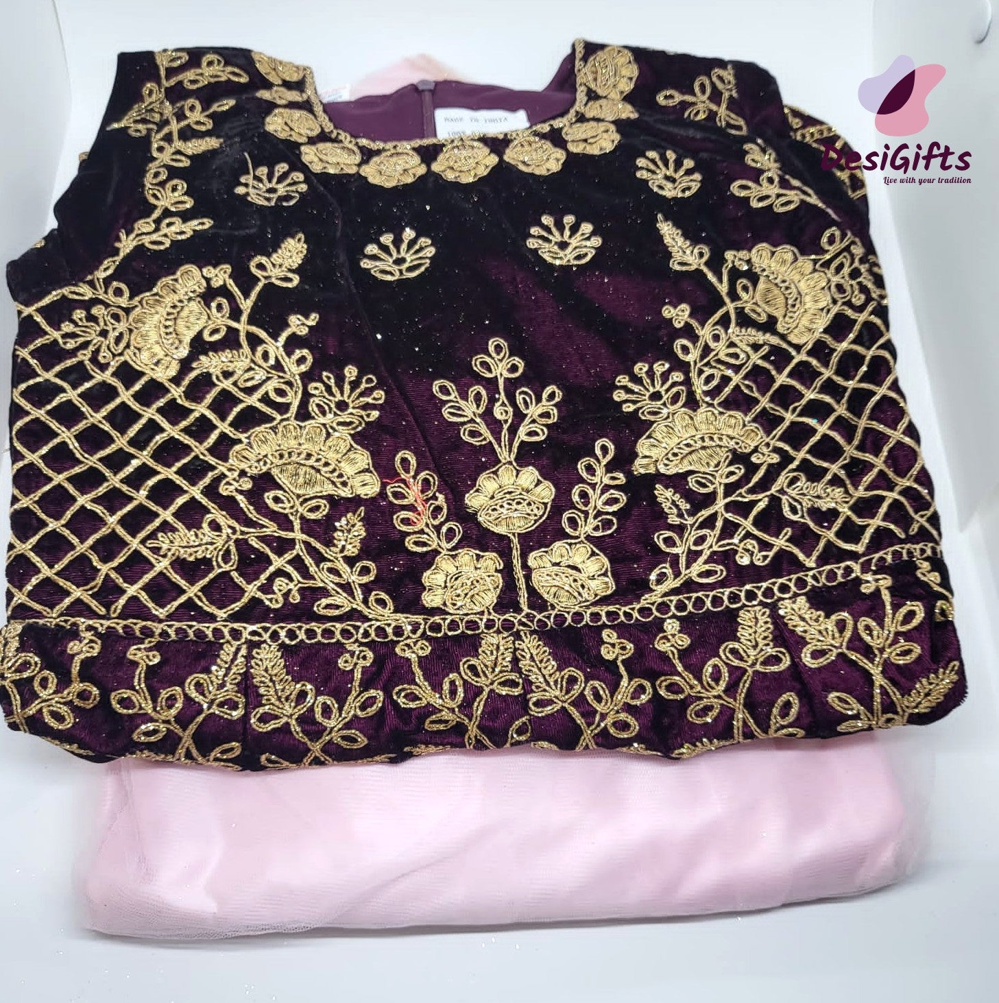 Pink  Lehenga Choli Dress for Girls, Design G-816